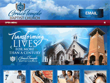 Tablet Screenshot of gracetemplebaptist.org